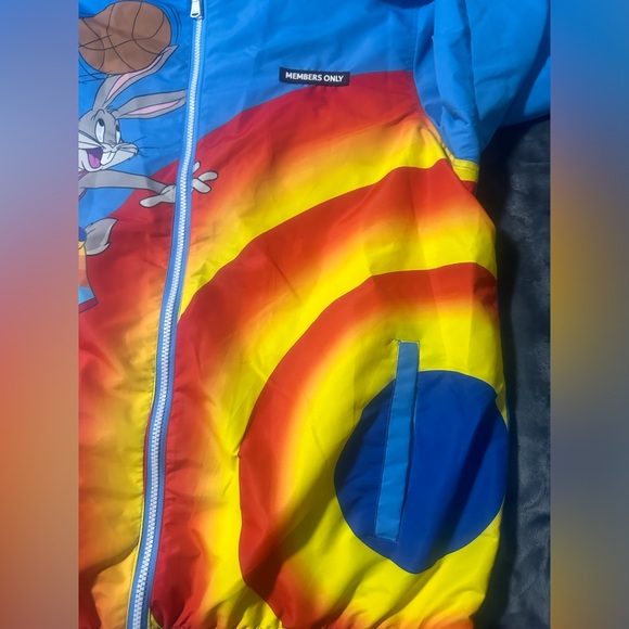 Members Only | Space Jam A New Legacy Tune Squad Team Windbreaker Loony Tunes XL - Picture 12 of 16